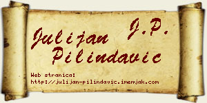 Julijan Pilindavić vizit kartica
